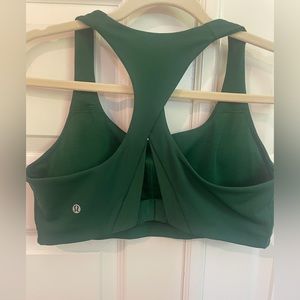 Lululemon Invigorate Bra sz 12 High Support Everglade Green